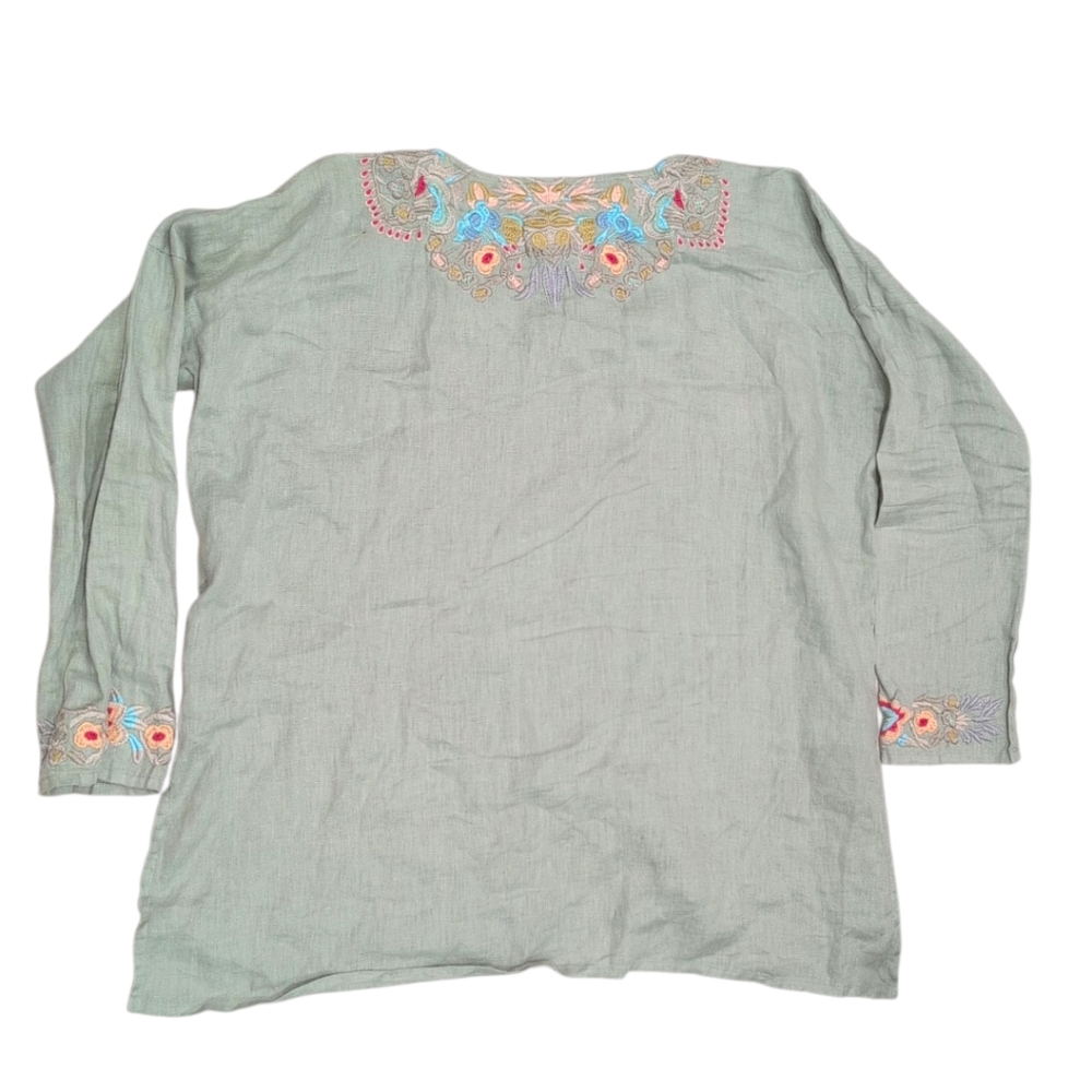 Johnny Was Multicolor Embroidered Top Small - Picture 5 of 5